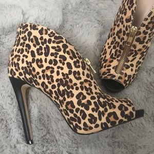 Leopard Bootie Stilettos